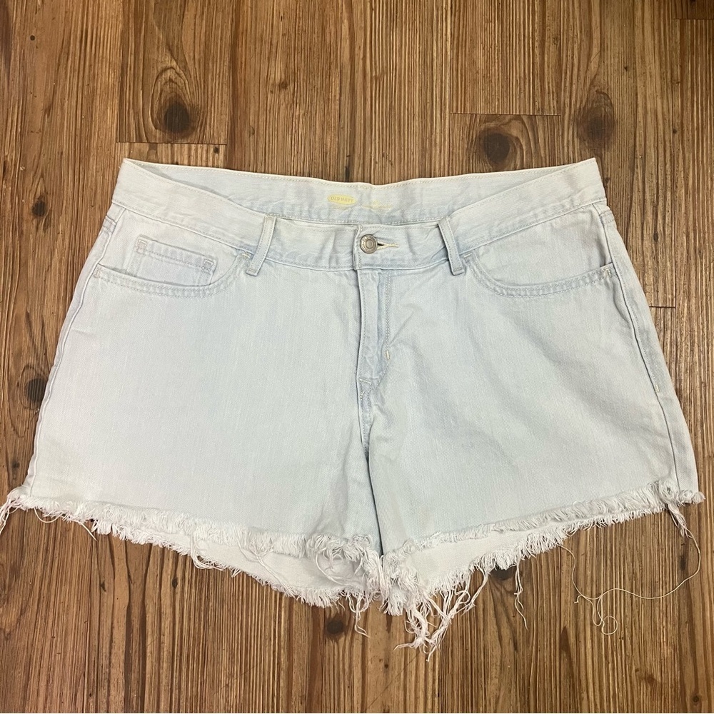 Festival Boho Coachella Cutoff Jean Shorts SZ 10 Bleached out Beachy Grunge
